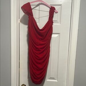 Princess Polly One-Shoulder Scarlet Dress